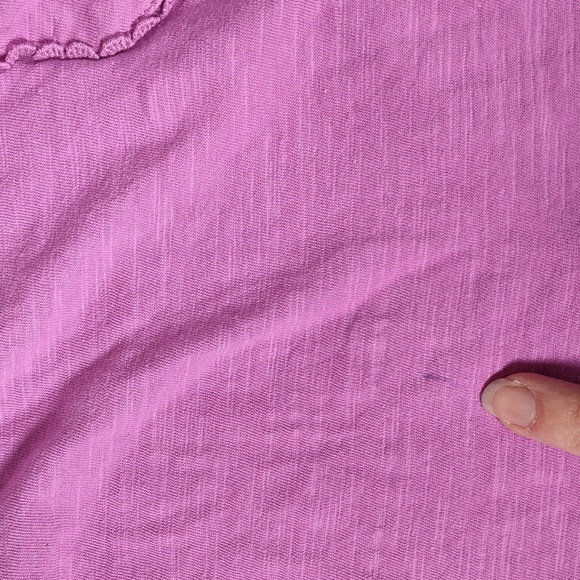 Boden Ava Short Sleeve Trim Top Radiant Orchid Purple Tee 2 - Picture 9 of 9